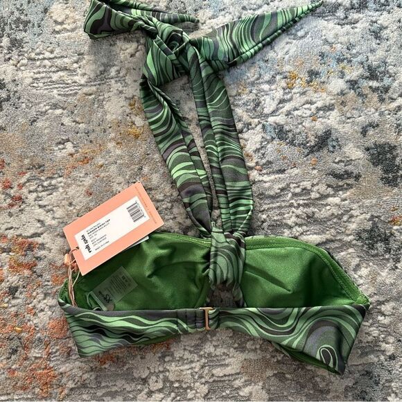 Cult Gaia Manon Printed Halter Bikini Top - Picture 5 of 7